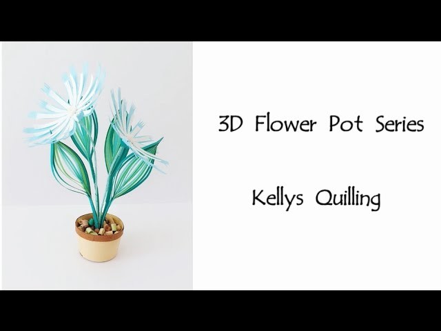 HD - 3D Quilling Flower Pot Series Quilling Flower Pot 20
