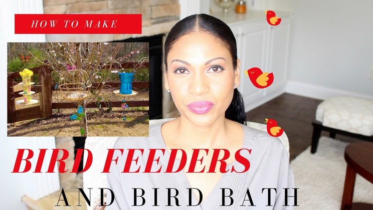 How to make a Bird Feeder & Bird Bath: Dollar Tree DIYs