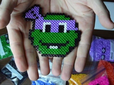 How to make a ninja turtle with Hama. Tortuga ninja con Hama