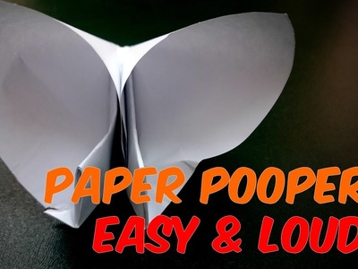 How to Make a Paper Popper! Easy and Loud   PAPER CRACKER
