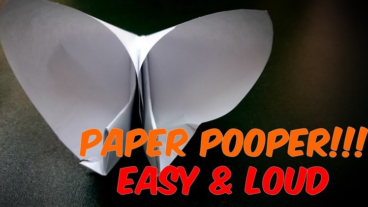 How to Make a Paper Popper! Easy and Loud   PAPER CRACKER