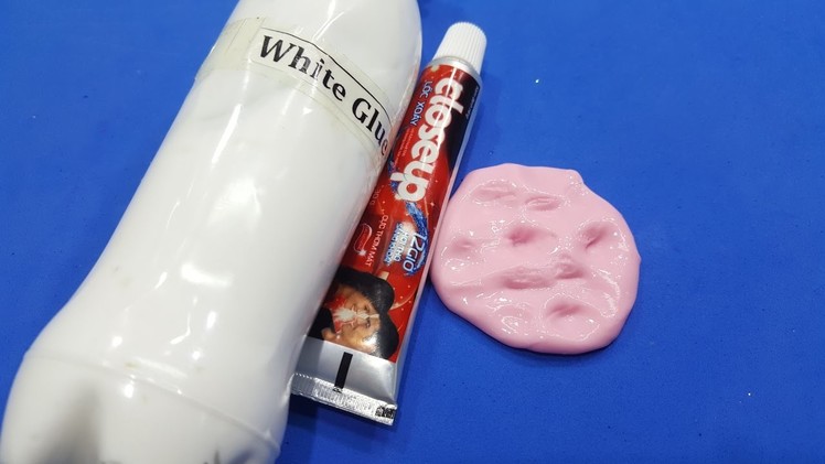 How to make slime with white glue and toothpaste get flexibility