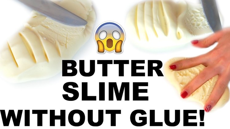 HOW TO MAKE SLIME WITHOUT GLUE! 2 INGREDIENTS! WITHOUT EYE CONTACT SOLUTION,BORAX,DETERGENT