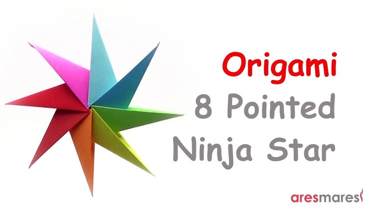 Origami Eight Pointed Ninja Star (easy - modular)