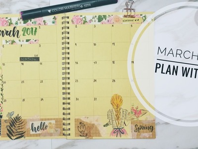 Plan With Me | Planner deco 手帳设计 Muji Planner - March 三月 2017