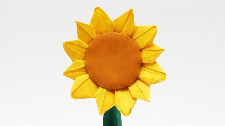 PREVIEW - ORIGAMI SUNFLOWER ???? (Jo Nakashima) - Time-lapse