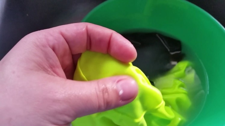 Removing slime from clothes