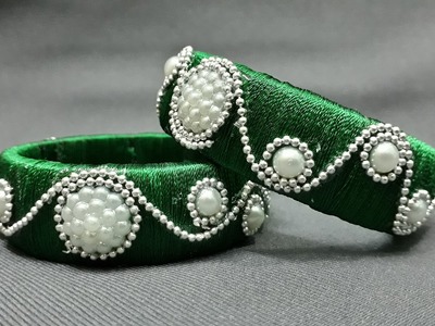 Silk THread Bangles with beads