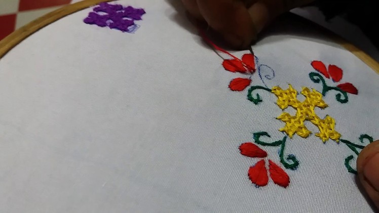 Sindhi hand embroidery with full stitch   h Handy work