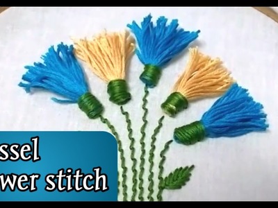 Tassel Flower Hand Embroidery Stitch by Ek Indian Ghar