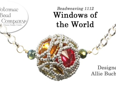 Windows of the World  - Pendant, Beaded Bead, Necklace, Earrings, Bracelet Tutorial