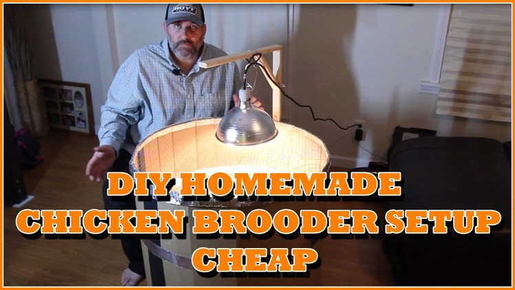 DIY Homemade Chicken Brooder Setup