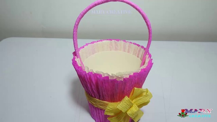 DIY Paper Basket | How to make a  paper basket origami | Accordion Paper Basket- Chocolate Basket