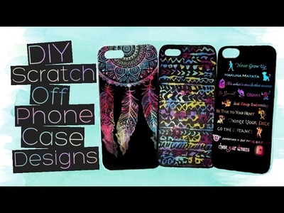 DIY "Reverse" Scratch Off Phone Case Designs