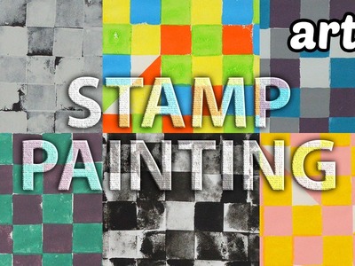 DIY Stamp Painting :: Pixel Art