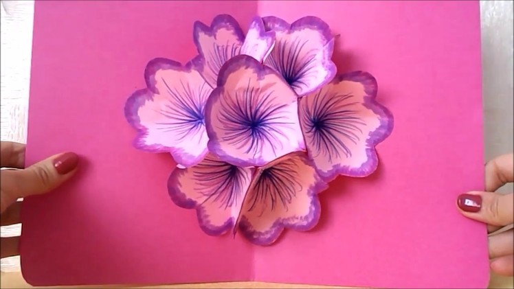 Handmade 3D flower pop up card | MaisonZizou