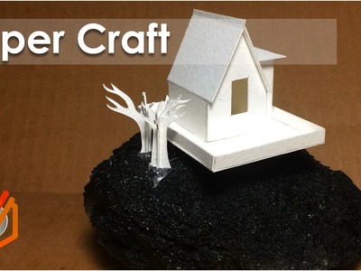 How to make paper craft buildings DIY.