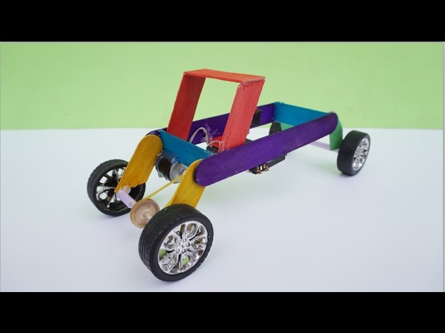 How To Make RC Car Tractor DIY - Electric Toy Car Easy Homemade