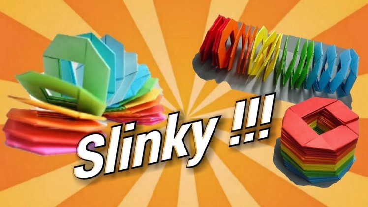How to make slinky with paper (origami)