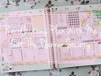Recollections Plan with Me Featuring The Planner Society