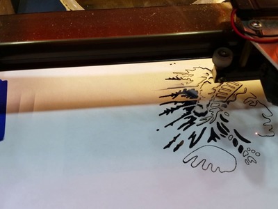 40 watt laser cutting plain paper