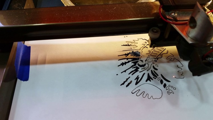 40 watt laser cutting plain paper