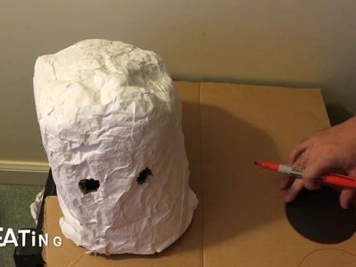 Creating a Paper Mache Frankenstein Halloween Mask