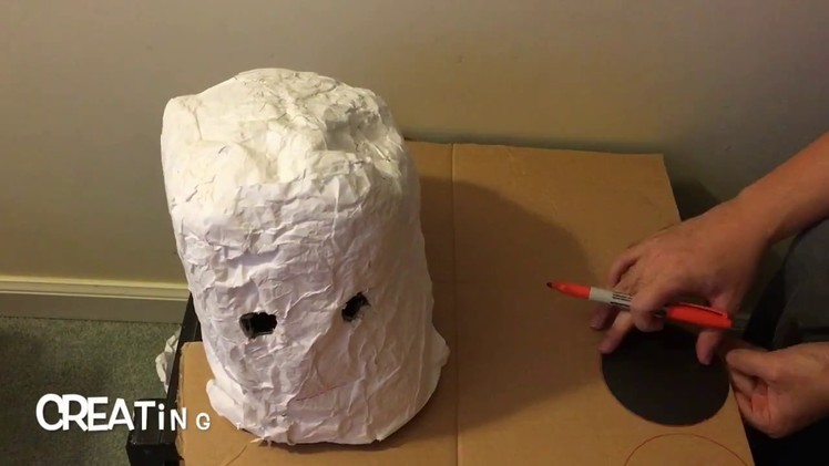 Creating a Paper Mache Frankenstein Halloween Mask