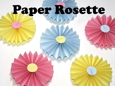 DIY Paper Crafts | How to make EASY Paper Rosettes | DIY Paper Decorations