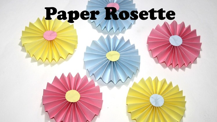 DIY Paper Crafts | How to make EASY Paper Rosettes | DIY Paper Decorations