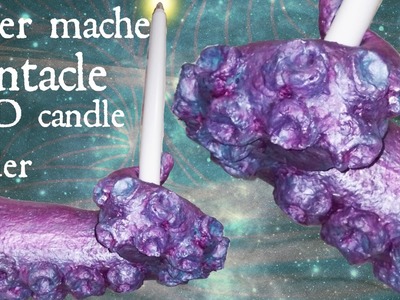 DIY: Paper Mache Octopus Tentacle LED Candle Holder Decor Art Craft