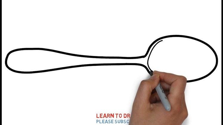 Easy Step For Kids How To Draw a Tablespoon