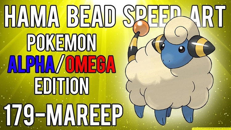 Hama Bead Speed Art | Pokemon | Alpha.Omega | Timelapse | 179 - Mareep