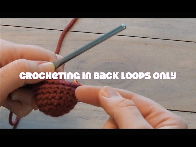 How to Crochet Amigurumi: Crocheting in Back Loops Only (BLO)