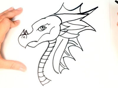 How to draw a Dragon  | Dragon Easy Draw Tutorial