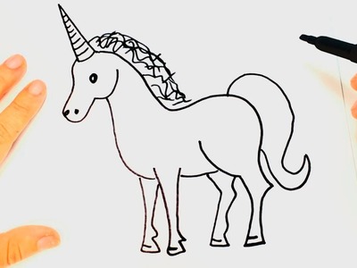 How to draw a Unicorn | Unicorn Easy Draw Tutorial