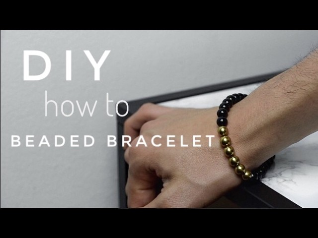 How To Make Men's Beaded Bracelet | DIY