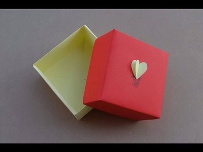 How to make Paper Gift Box in 2 min DIY (Kako napraviti kutiju za poklon od papira za 2 minuta)