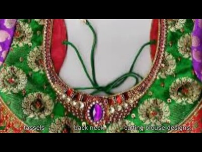 Latest indian sariee blouse neck and puff hand models