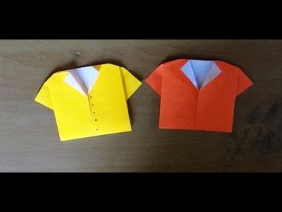 Origami Paper Crafts - Origami Paper folding Craft   - Origami T shirt