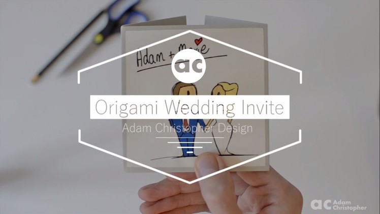 Origami Wedding Invite Fold