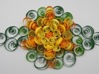 Quilling chrysanthemum flower DIY papercraft flower decoration