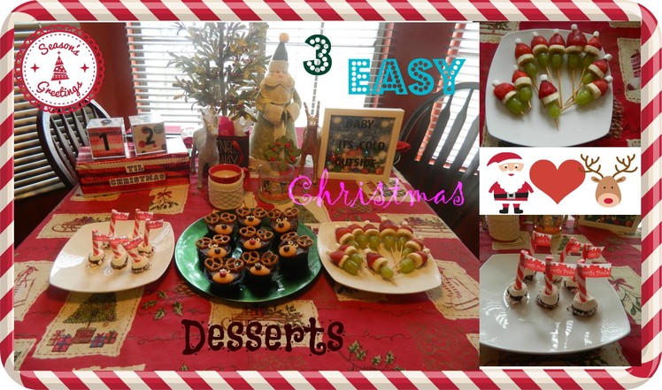 3 Easy & Fun Christmas Desserts| Pinterest Inspired