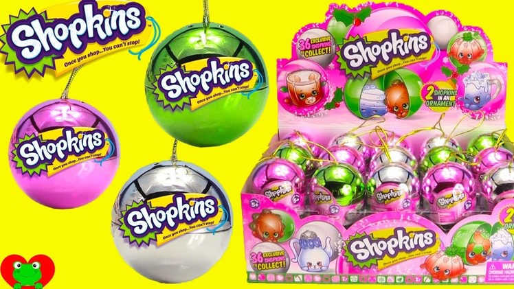 36 NEW 2016 Shopkins Christmas Ornaments Full Case Opening