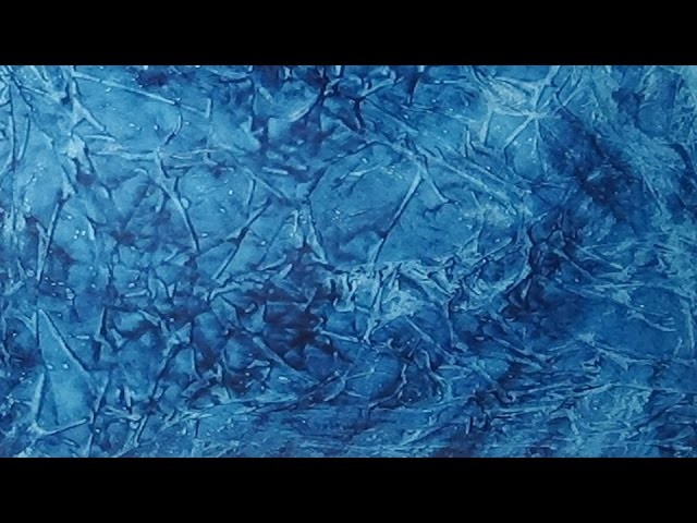 Acrylic Paint and Plastic Wrap Background Painting