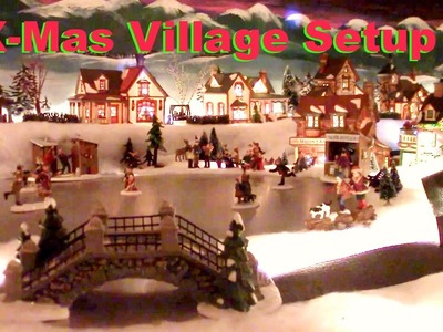 Amazing Christmas Village Setup (Time-lapse)