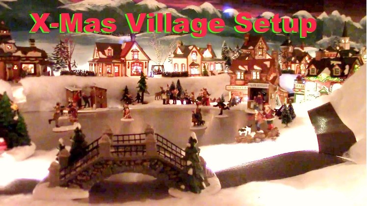 Amazing Christmas Village Setup (Time-lapse)