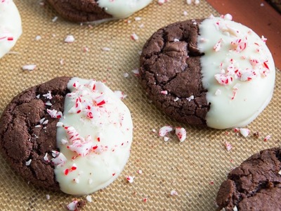 CHOCOLATE CANDY CANE COOKIES