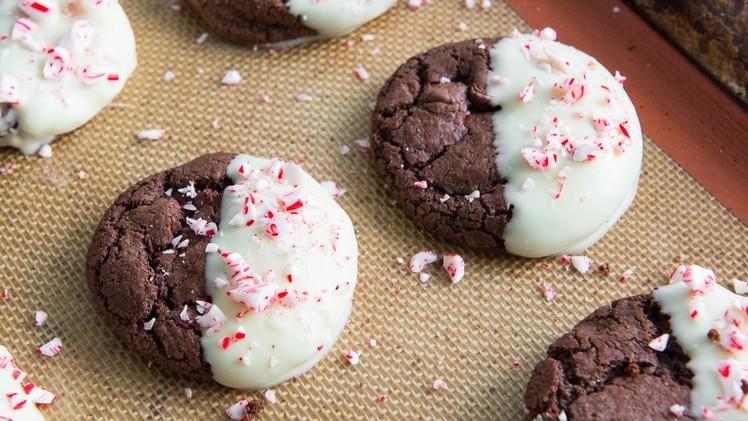 CHOCOLATE CANDY CANE COOKIES