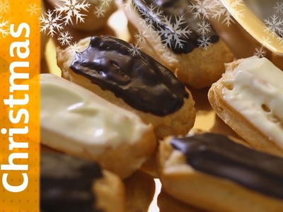 Christmas Tree Eclairs - Easy Christmas Desserts | Sainsbury's